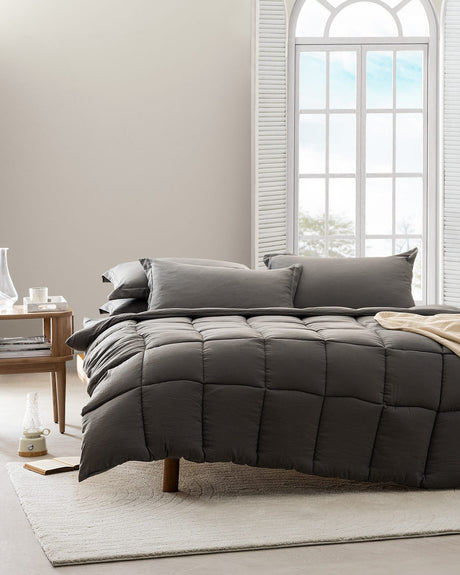 Mona Twin Size Bedding Set - Cozy Duvet Cover & Pillow Sham
