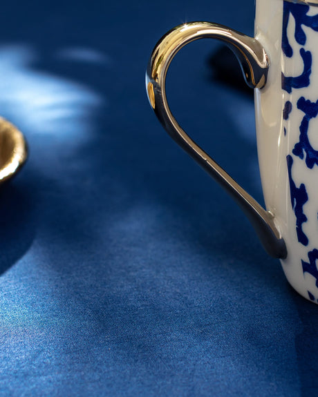 New Bone China Mug - Modern Two-Tone Aesthetic