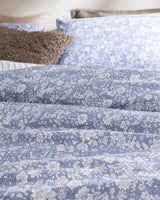 100% Cotton King Size Bedding Set - Fitted Sheet & Printed Design