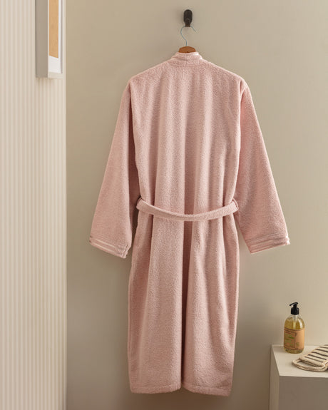 Unisex 100% Cotton Kimono Bathrobe - Soft Terry Cloth Spa Robe
