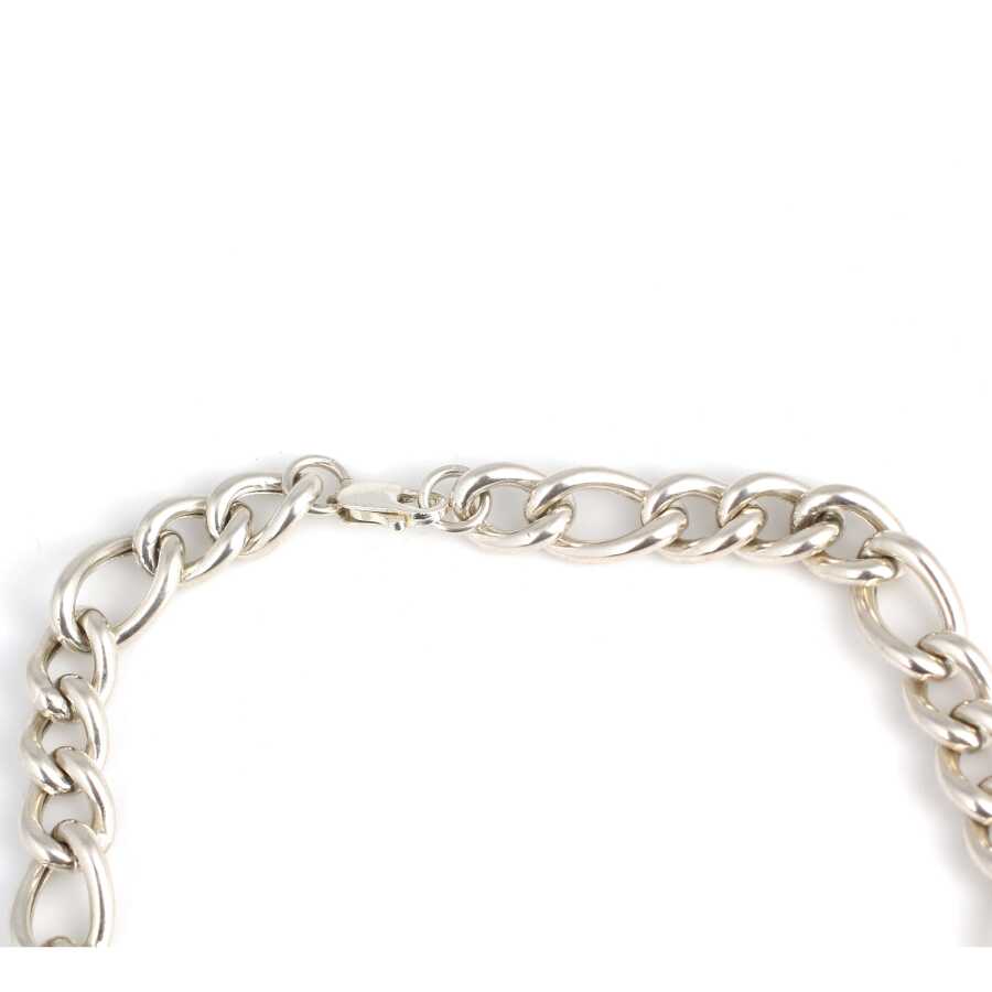 925 Sterling Silver Hollow Figaro Chain Necklace - Elegant Everyday