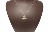Sterling Silver Teddy Bear Pendant Necklace - Playful Charm