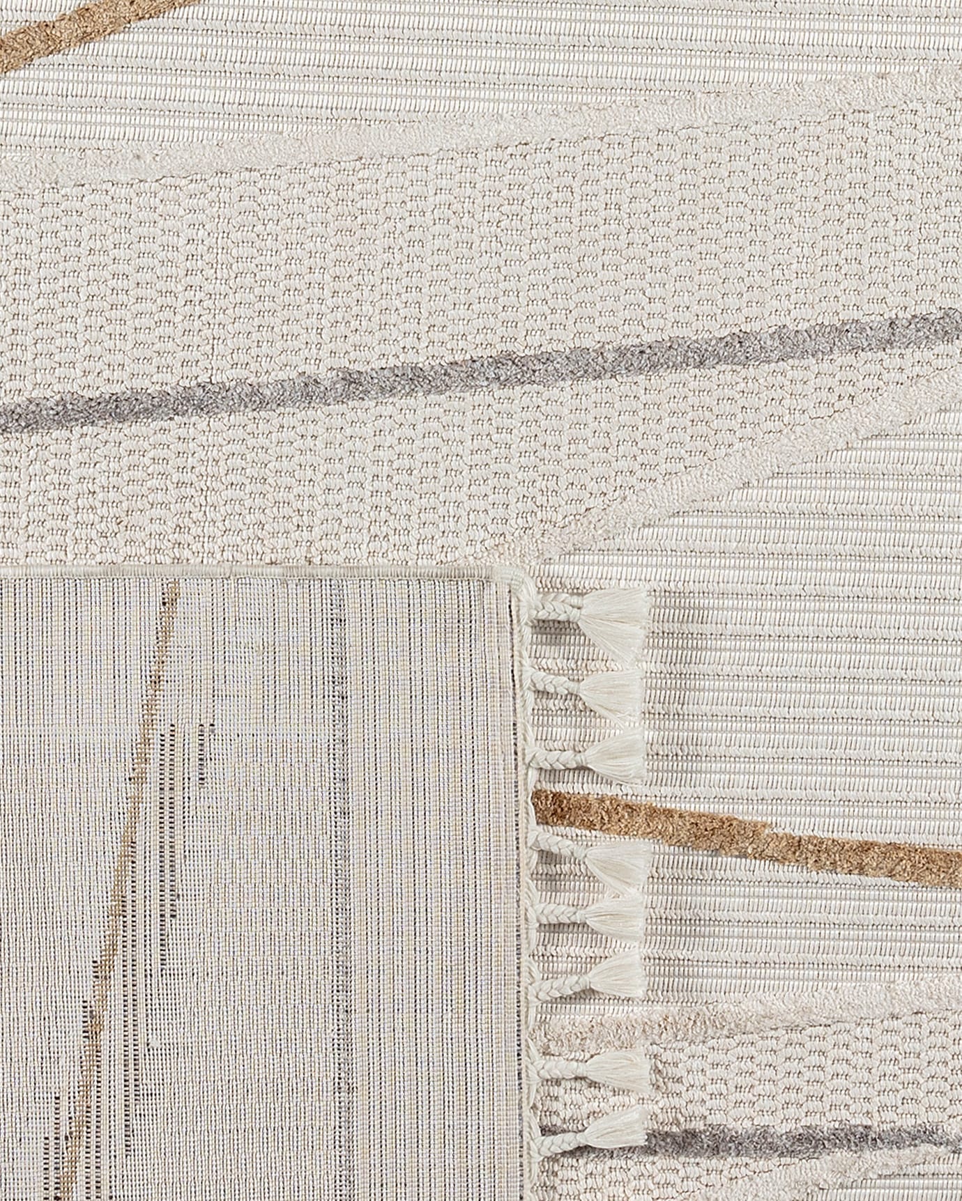 Polyester Area Rug - Modern Grey Design with Soft Pile