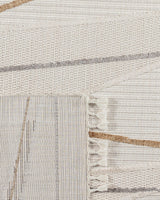 Polyester Area Rug - Modern Grey Design with Soft Pile