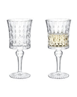 Soda Glass 4-Piece Short Stem Goblet Set - Stephanie Design