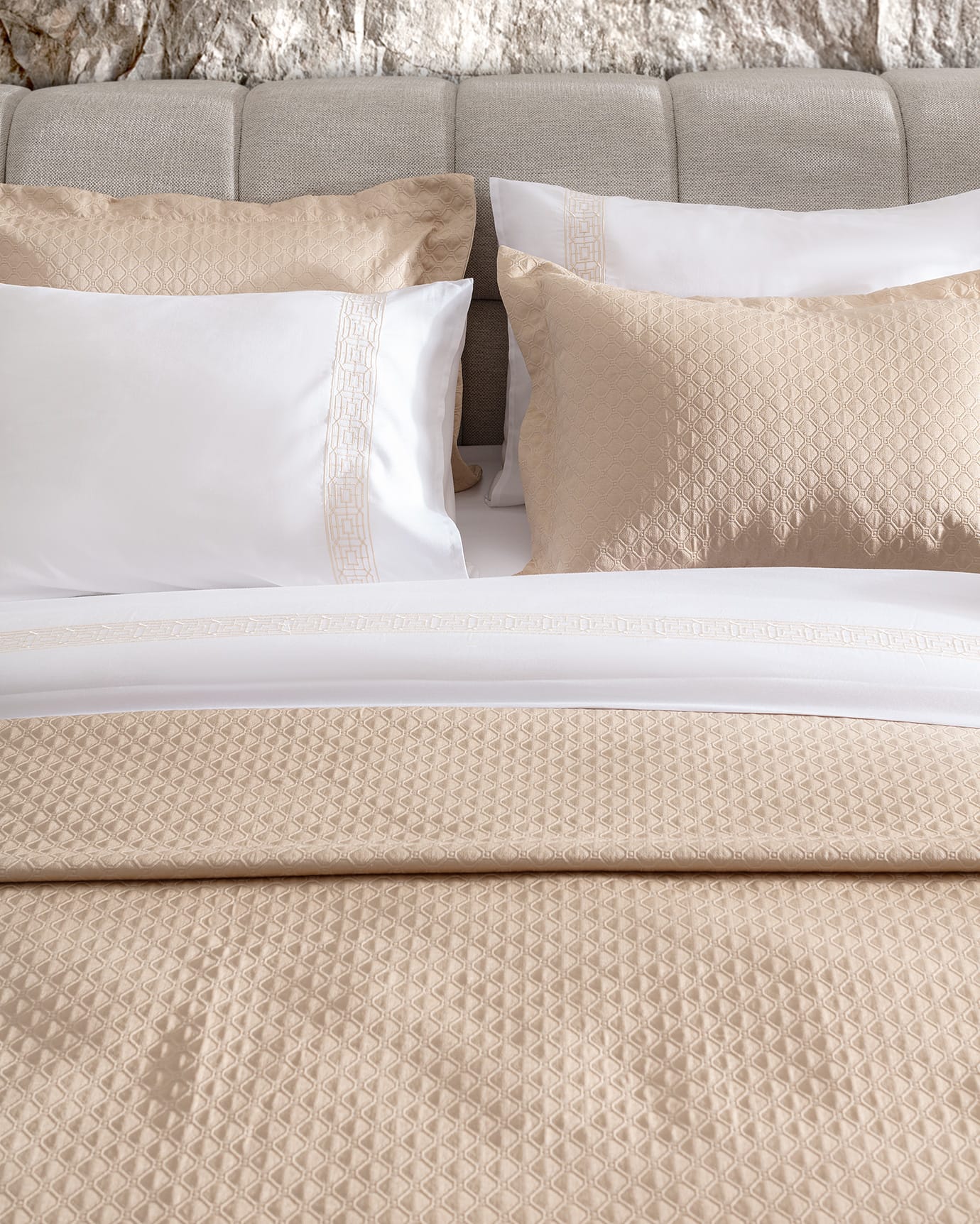 Luxurious Cotton Blend Somme 7-Piece Bridal Bedding Set