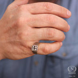 925 Sterling Silver Poker Symbol Ring - Game-Inspired Design