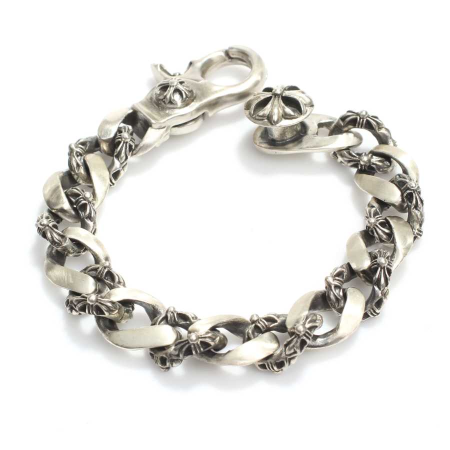 Sterling Silver Authentic Chain Bracelet - Oxidized Finish