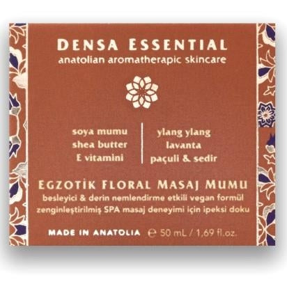 Premium exotische bloemige massagekaars