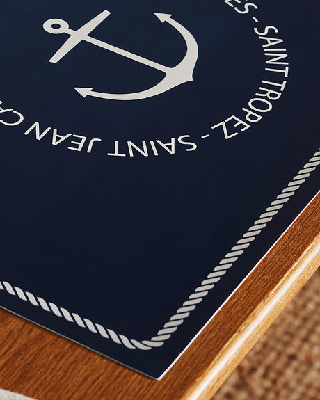 Coastal Yacht Style 4-Piece Placemat Set for Dining