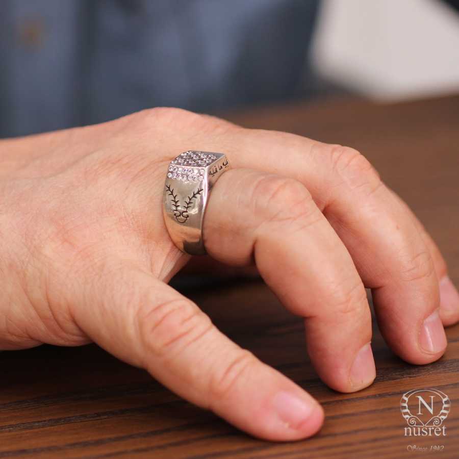 Bague pour homme Fihi Ma Fih en argent sterling premium