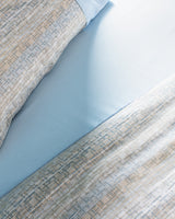 100% Cotton King Size Duvet Cover Set - Textured Crepe Design