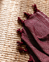 Burgundy Decorative Sofa Throw Blanket - Soft & Cozy