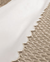 Cotton & Polyester 7-Piece Bedding Set - Gold Accents