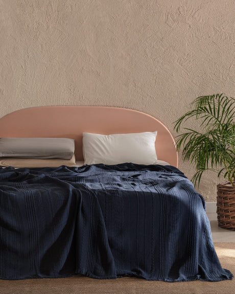 100% Cotton King Size Bedspread - Elegant Lucille Design