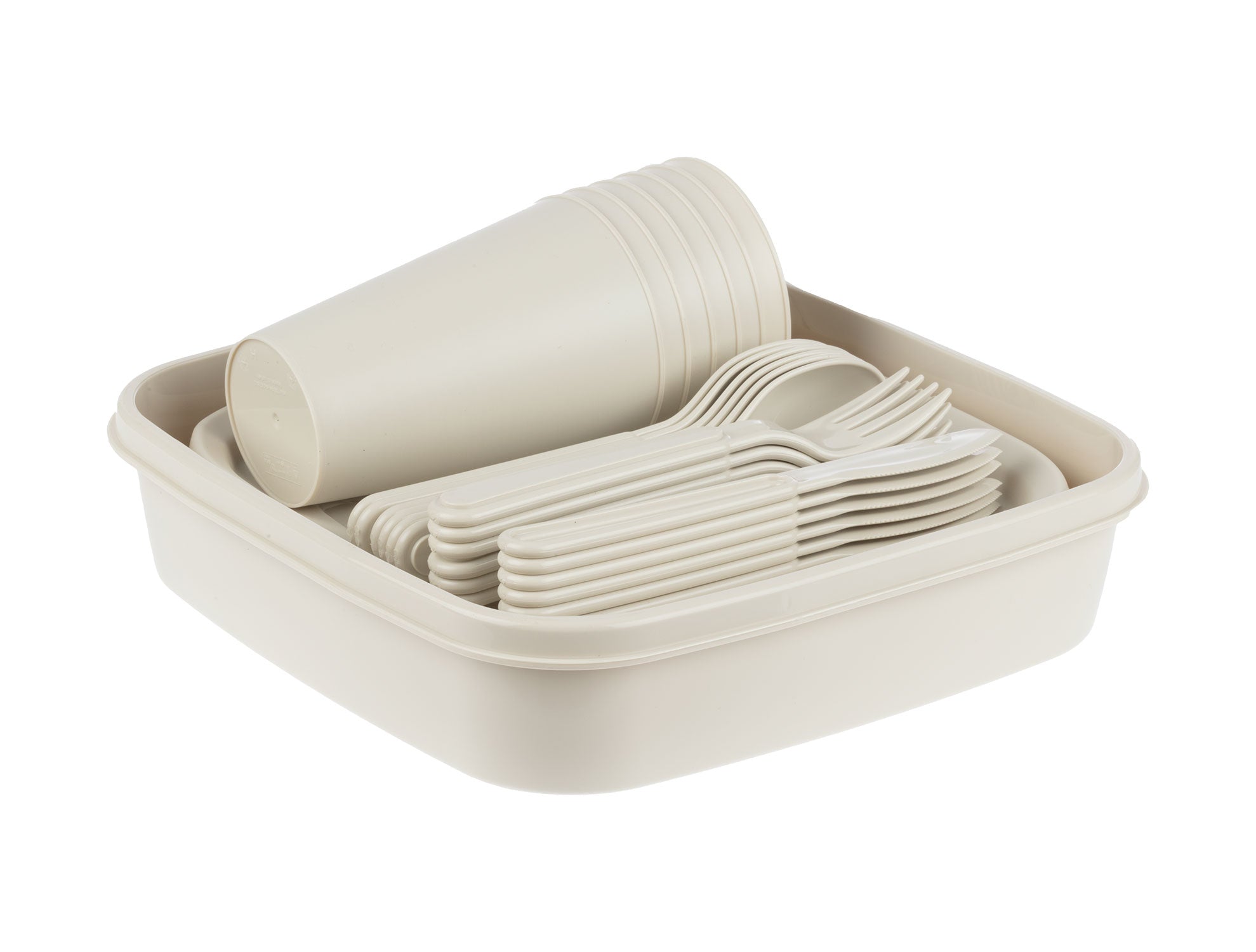 Plastic Picnic Set - Durable & Modern Outdoor Dining Essentials