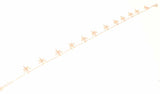 Sterling Silver Delicate Dragonfly Anklet with Sparkling Zircon