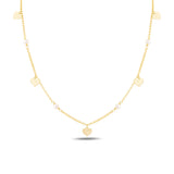 Elegant Heart Motif Dangle Necklace - Timeless Romantic Style