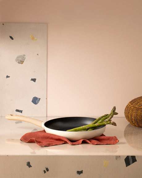 28cm White Nonstick Frying Pan Skillet - Durable Cookware