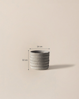 Durable Cement Planter - Modern Minimalist Soft Grey Finish