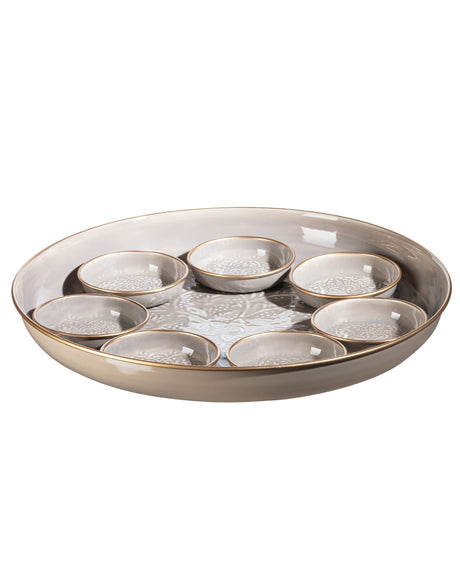 Metal 8-Piece Tableware Set - Modern Minimalist Design