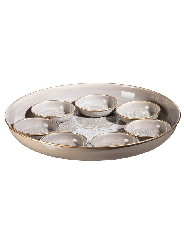 Metal 8-Piece Tableware Set - Modern Minimalist Design