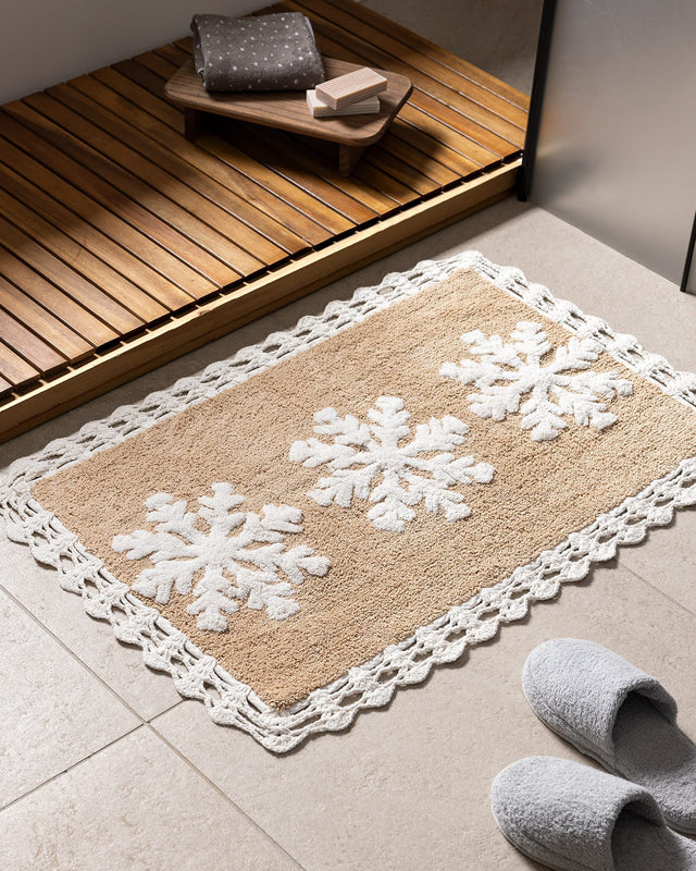 Luxury Cotton Blend Absorbent Bath Mat