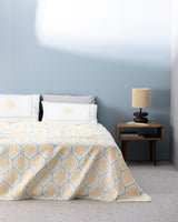 King Size Printed Pique Bedding Set