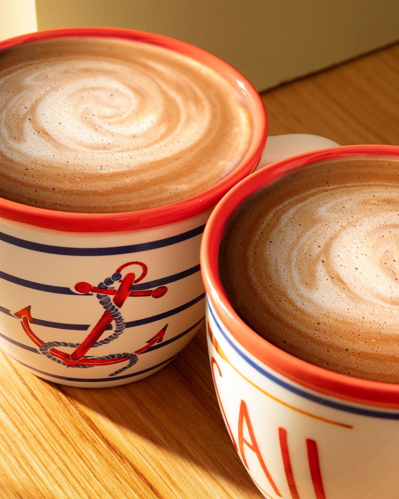 New Bone 2-Piece Cup Set - Vibrant Marine Rope Pattern