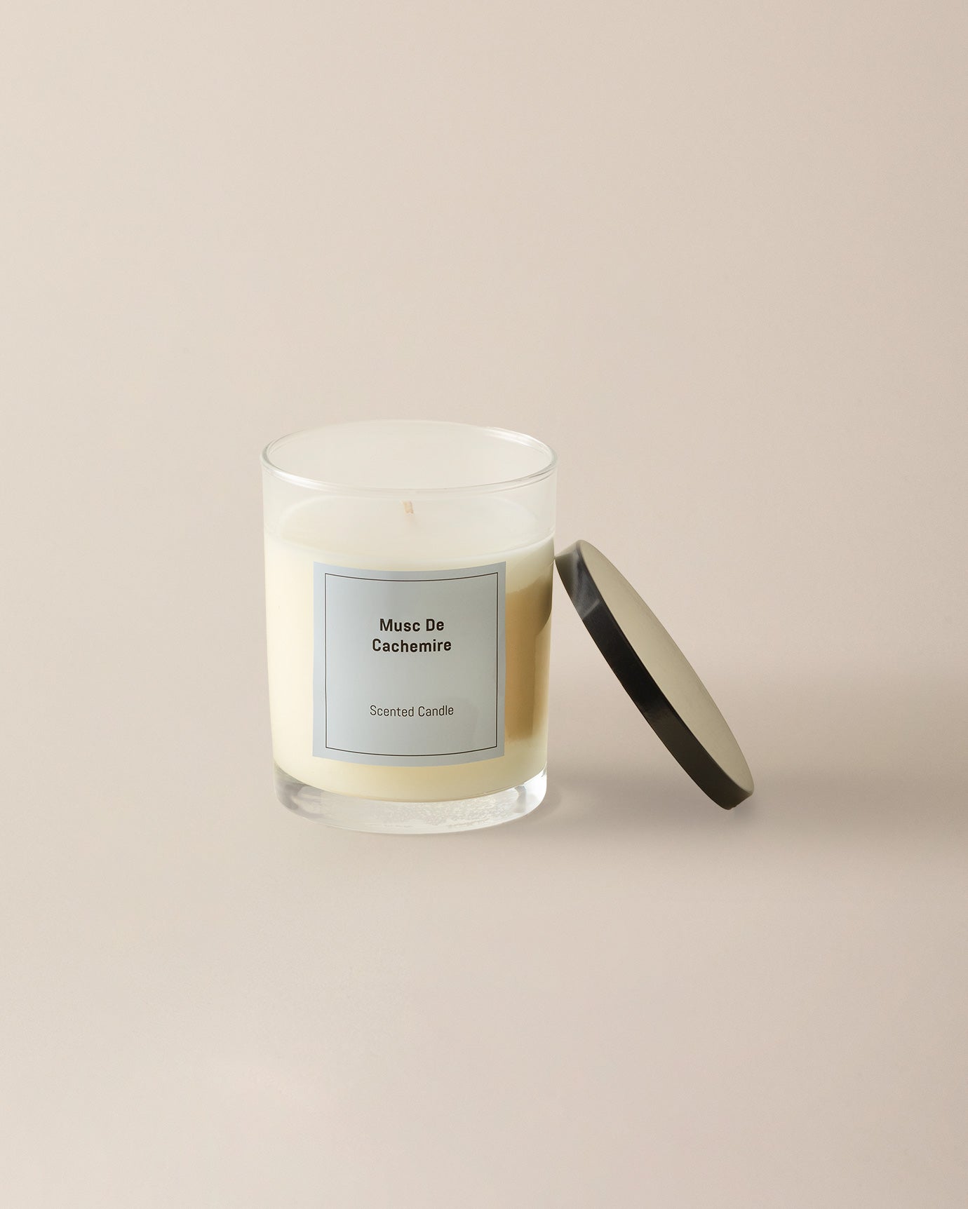 Black Scented Glass Jar Candle - 190g Home Fragrance