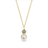 Colorful Gemstone Pendant Necklace - Timeless Rainbow Design
