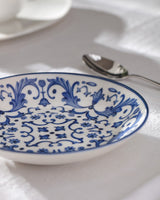 New Bone China Dining Plate - Reve Bleu Serenity Blue & White