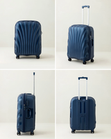 Medium Navy Blue Travel Suitcase - Durable Luggage