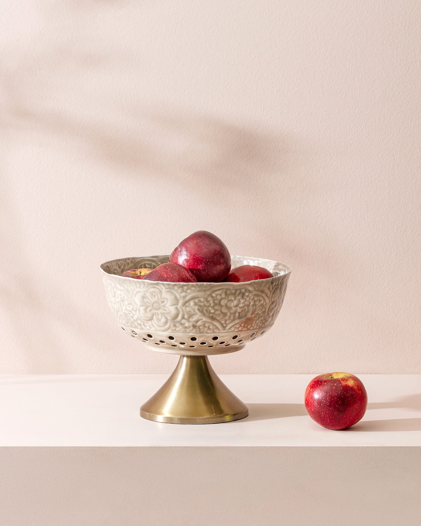 Metal Serving Bowl - Modern Grey Elegance