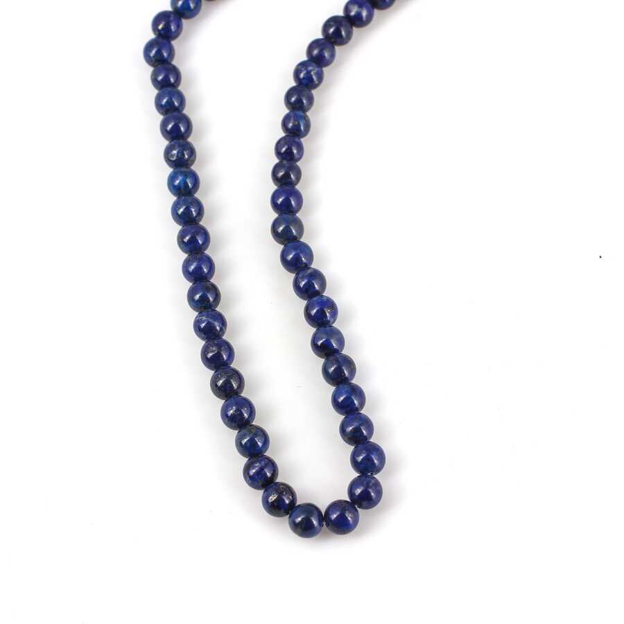 Náhrdelník z prémiového lapisu lazuli na šňůrce