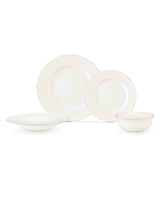 New Bone China 6-Person Dinner Set - Gold & Platinum Accents