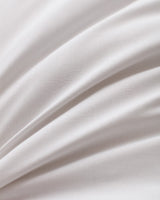 100% Cotton Valette King Size Duvet Cover Set with Fitted Sheet - White & Blush