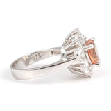 925 Sterling Silver Heart-Cut Zultanite & Zircon Halo Ring