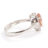 925 Sterling Silver Zultanite Teardrop Halo Ring - Color Change Gemstone