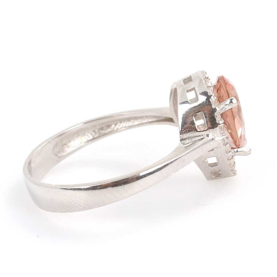 925 Sterling Silver Zultanite Teardrop Halo Ring - Color Change Gemstone