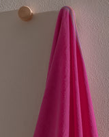 100% Cotton Double Face Turkish Bath & Beach Towel - Dark Pink