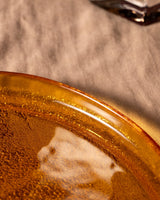 Premium Glass Serving Plate - Sophisticated Crocus Design for Modern Tables