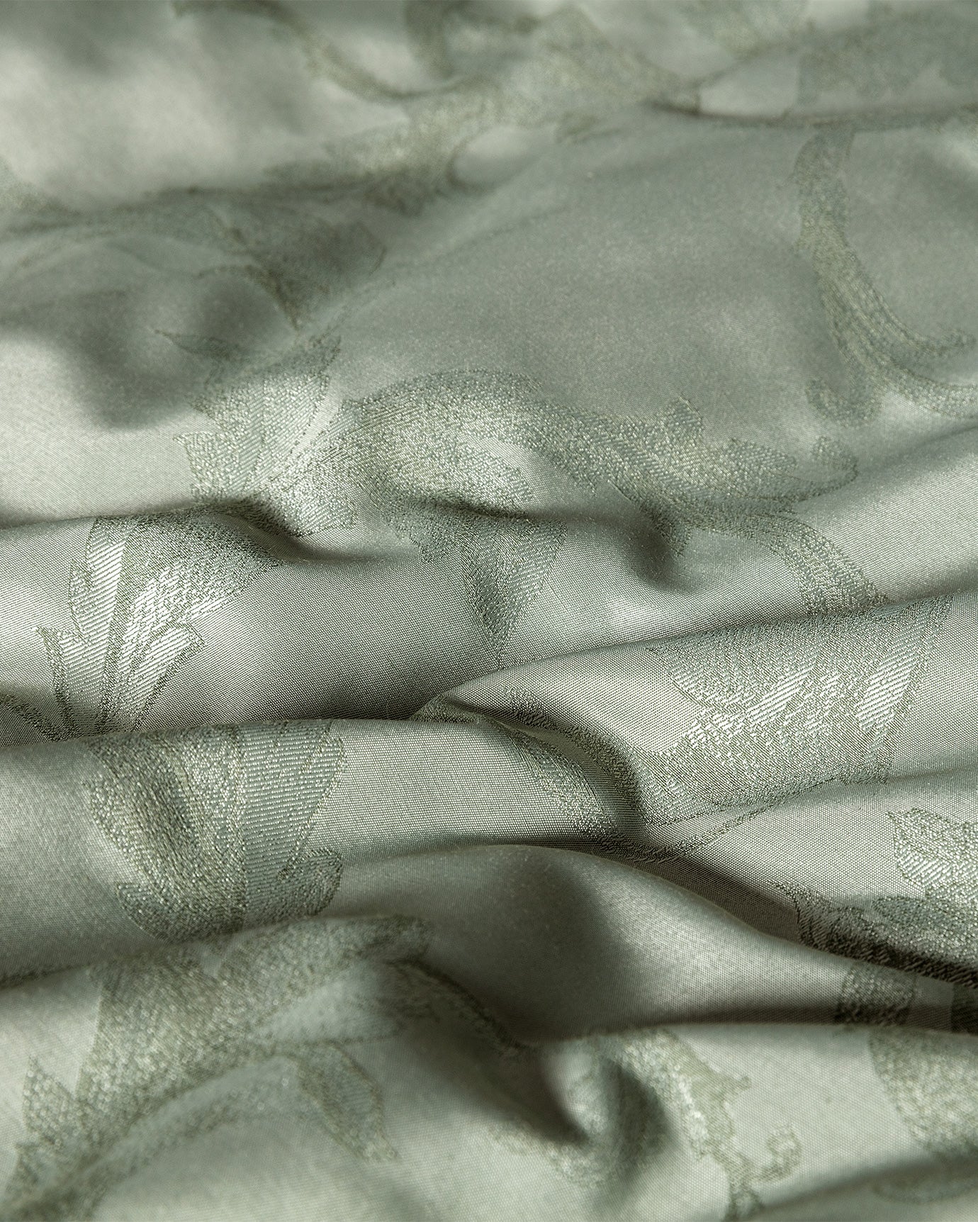 Jacquard Sateen Cotton Blend Duvet Cover Set - Family Size