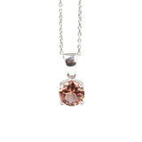 925 Sterling Silver Zultanite Round Pendant Necklace - Unique Color Change