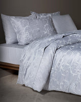 Cotton-Polyester Jacquard Sateen Double Duvet Cover Set - Elegant Weave