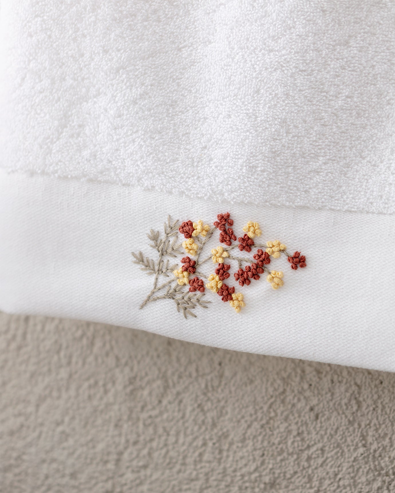 100% Cotton Face Towel - Felicity Embroidered Design
