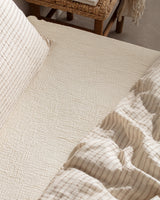 100% Cotton Muslin Double Duvet Cover Set - Yarn-Dyed Agnes