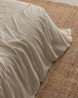 100% Cotton Muslin Fitted Duvet Cover Set - King Size Comfort