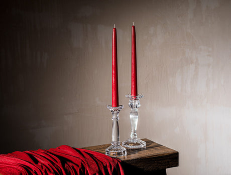 Red Taper Candle Set - 25 cm Height
