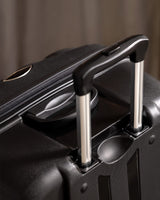 Large Black Hardside Rolling Travel Suitcase
